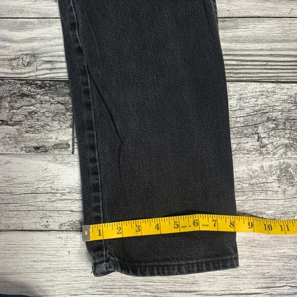 Wrangler Vintage Cowboy Cut Black Slim Fit Bootcut Jeans Denim USA - Picture 12 of 13